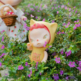 Sooya Lollipop Candy Figure Toy Yellow Cat Kitty Fantasy Trendy Girl Fish Behind Angel Figurine Magical Girls Toys Collection