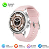 Diamond-studded Smart Watch 2024 For Women Lovely Steel Sport Watch Bluetooth Call Fitness bracelet Heart Rate Ladies Smartwatch