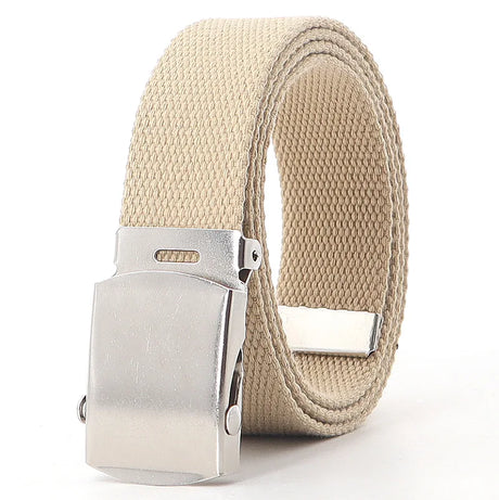 Colorful Canvas Weave Belt Casual Alloy Buckle Waistband Nylon Braided Outdoor Sports Tactical Belts Strap Fashion High Quality