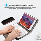 Universal Wireless Bluetooth Keyboard with Leather Case Stand Cover for iPad 7 8 Inch 9 10 Inch Tablet for iOS Android Windows