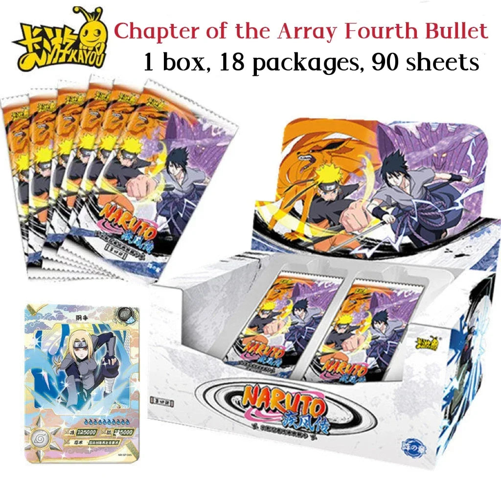 Original Naruto Collection Cards Full Set Booster Box Kayou Uzumaki Uchiha Playing Game Cartas Christmas Gift