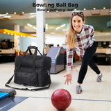 Bowling Bag For 2 Balls Bowling Tote With Ball Holders And Padded Divider Bowling Ball Tote Bag With Padded Divider And Ball