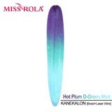 Miss Rola KANEKALON EZ Braid With Tinsel Wire DREAM OCEAN  New Color Synthetic Hair Extension Pre Stretched Twist Jumbo Braid