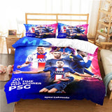 Football Star Pattern Duvet Cover Set Bedding for Adult Kids Bed Set Comforter Cover Bedding Set 10 Sizes