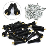 50pcs TPMS Tire Pressure Sensor Valve Stem Car Rubber Wheel Rim TPMS For GM Automobiles Sensors Parts Tire Accessories