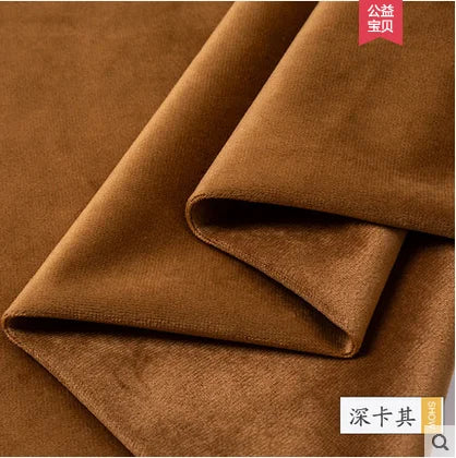 50x155cm Velvet Fabric Thicken Flannel Plush Sofa Fabric Pillow Tablecloth Curtain Gold Velvet DIY Apparel Sewing Fabric 350 G/m