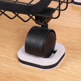 5pcs Office Chair Wheel Stopper Furniture Caster Cups Hardwood Floor Protectors Anti Parts for Roller Feet Anti Noisy Slip Mat