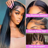 Straight Lace Front Wigs Human Hair 13x4 13x6 HD Transparent 360 Lace Frontal Wigs 5X5 6X4 Glueless Wig 4x4 Closure Wig