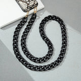 110cm Retro Long Style Cellphone Chain Slant Hanging Phone Jewelry Acrylic Telephone Strap Cord Anti-Loss Mobile Phone Lanyard