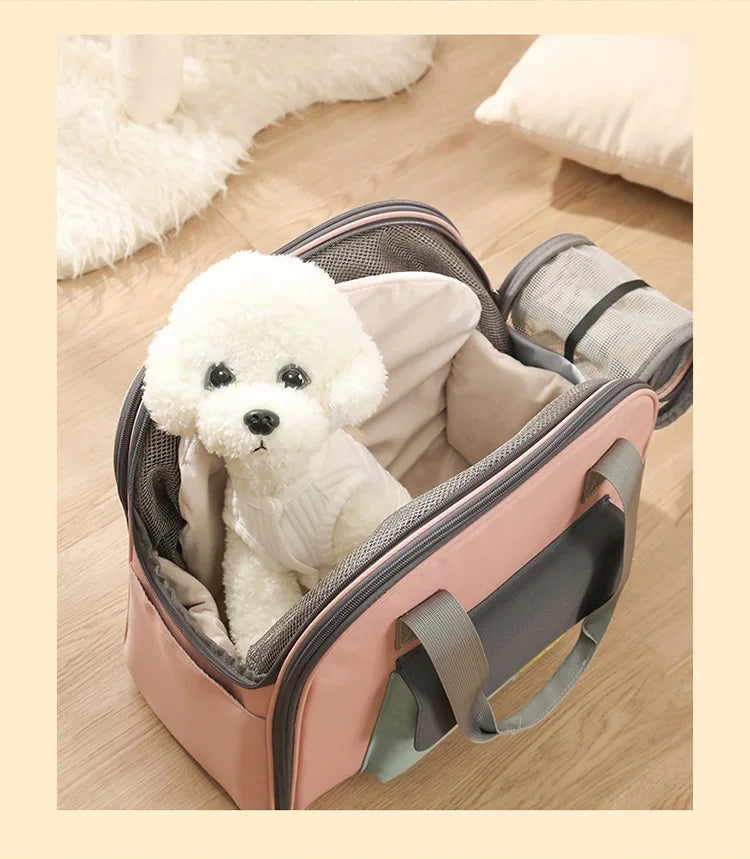 Pet Dog Cat Backpack Foldable Puppy Travel Handbags Multifunctional Tent Portable Dog Bag Puppy Carrier Pet Single Shoulder Bag