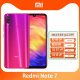 Original Xiaomi Redmi Note 7 Smartphone 4G 64G/6G 64G Snapdragon 660AIE Android Mobile Phone 48.0MP+5.0MP Rear Camera Cellphone