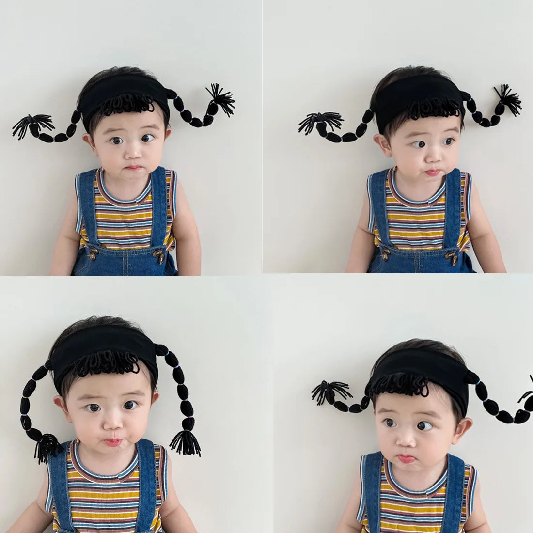 Baby Wig Braided Headbands for Kids Twist Hairbands Handmade Head Hoop Hair Bands Styling Headwear Accessories Gift