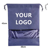 Waterproof Shoe Storage Bag, Thicken Non-woven Fabric, High Quality, Travel, Moisture-proof, Dustproof, Customized Logo, 10Pcs