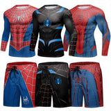 MMA Boxing Sets Compression Jerseys Men Bjj Rashguard Jiu Jitsu T Shirts Pant Muay Thai Shorts Kickboxing Fitness Gym Clothing