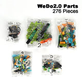 276Pcs/lot MOC Educational Building Blocks Bricks Techncial Beams Gears Axle And Connectors Parts For 45300 WeDo 2.0 DIY Toys