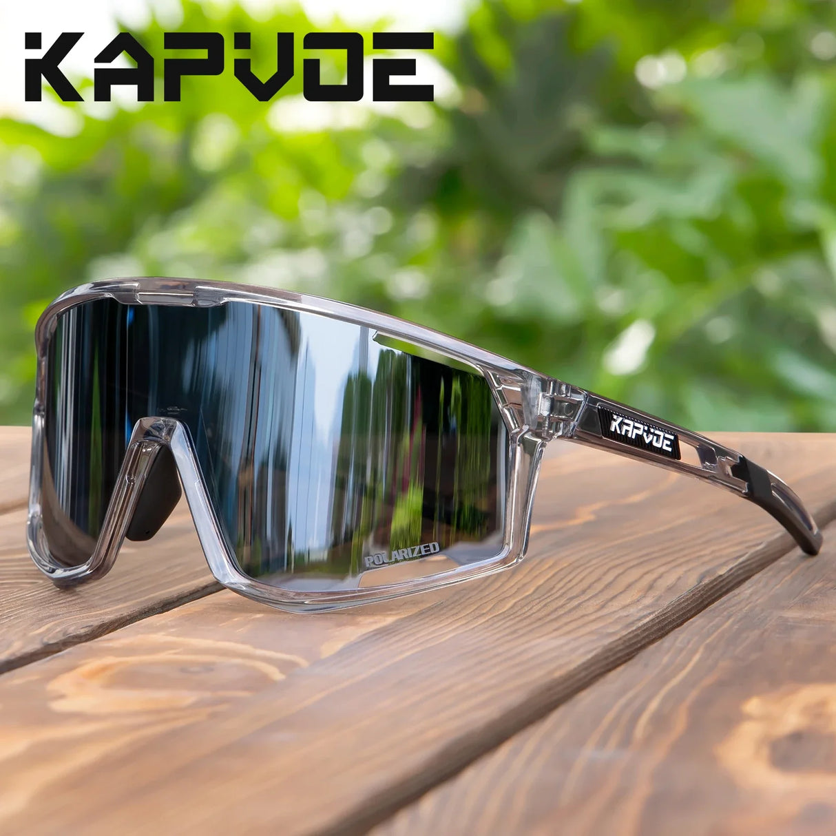 Kapvoe Polarized Cycling Sunglasses Cycling Glasses Outdoor UV400 Sports Bike Eyewear MTB Running Driving Riding Bicycle Goggles