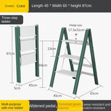 Multifunctional High Stools Kitchen Thickened Telescopic Ladder Stable Structure Step Stool Non-slip Foot Pad Ladder Stool