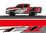 Full Body Racing Graphic Decal Vinyl Wrap Modern Design Red Retro Car Full Wrap Sticker Decorative Car Decal 300*60cm