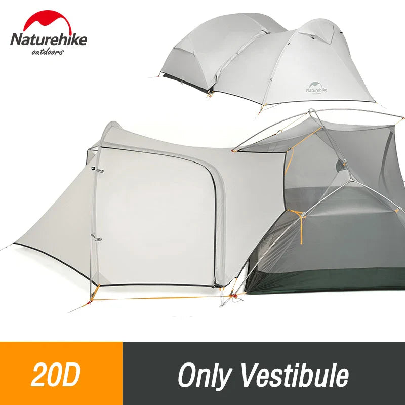 Naturehike Camping Tent 2 Person Mongar Ultralight Tent Outdoor Travel Tent Double Layer Waterproof Tent 3 Season Portable Tent