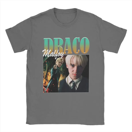 Draco Malfoy Men T Shirt Awesome Tees Short Sleeve O Neck T-Shirt 100% Cotton Gift Idea Tops