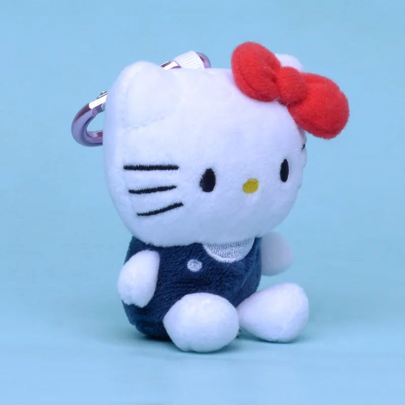 Sanrio Hello Kitty Plush Toys Keychain Kawaii Hello Kitty Stuff Car Key Backpack Decor Keyring Peluches Doll 헬로키티  Birthday Gift