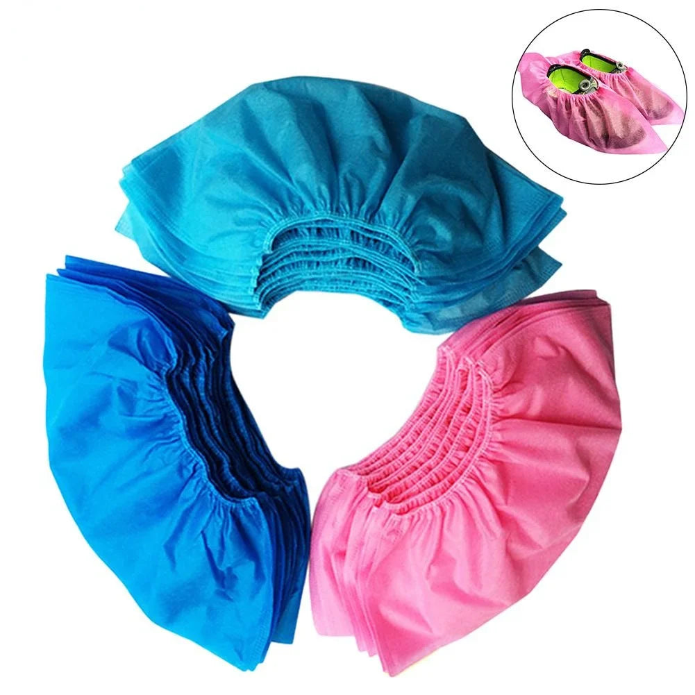 20/50/100pcs Disposable Shoe Cover Dustproof Non-slip Dhoe Cover Children Students Adult Non-woven Household Foot Cover