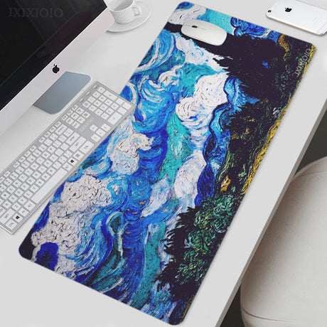 Van Gogh Art Mouse Pad Gaming XL HD Mousepad XXL Mechanical Keyboard Pad MousePads Carpet Non-Slip Office Accessories Mice Pad