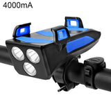 Bicycle Lights 4 in 1 USB Charging LED Cycling Lights Front Lamp Headlight Flashlight Bike Light Phone Holder Bike Light Lantern