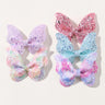 2/4/5Pcs Girls Cute Sequins Double Butterfly Hair Clip Bow Hairpins DIY Headwear Bow Decor Hairgrip Children Hair Accessories