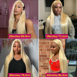 Links 250% HD Straight 613 Blonde 13x6 13X4 Lace Front Human Hair Color 5x5 Closure Ready To Wear Glueless Frontal Wig For Women