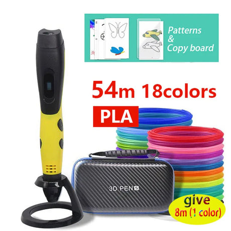 Creative 3D Printing Pen With Adjustable Speed and Safety Features - Perfect Gift for Kids!