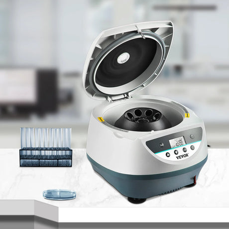 VEVOR Electric Centrifuge Machine Mini Bench-top Lab 500-5000/7000RPM Speed w/ 2 in 1 Rotor Blood Laboratory Centrifuge/Medical