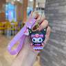 Wholesale Kawaii Sanrio Kuromi Keychain Pvc Doll Key Chain Cartoon Anime Cinnamoroll Bag Pendant Car Keyring Accessories Gift