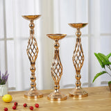 Table Candle Holder Arrangement Gold Iron Vase Twisted Path Candle Holder Wedding Flower Wedding Props Home Furnishings