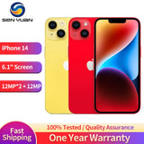 Original Unlocked APPLE iPhone 14 5G Mobile Phone NFC Face ID 128GB/256GB/512GB ROM 6.1'' OLED A15 Bionic Hexa-Core SmartPhone