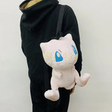 Cute Pokemon Mew Kawaii Japanese Style Plush Bag Gengar Eevee Snorlax Backpack Schoolbag Cosplay Props Fashion Gifts