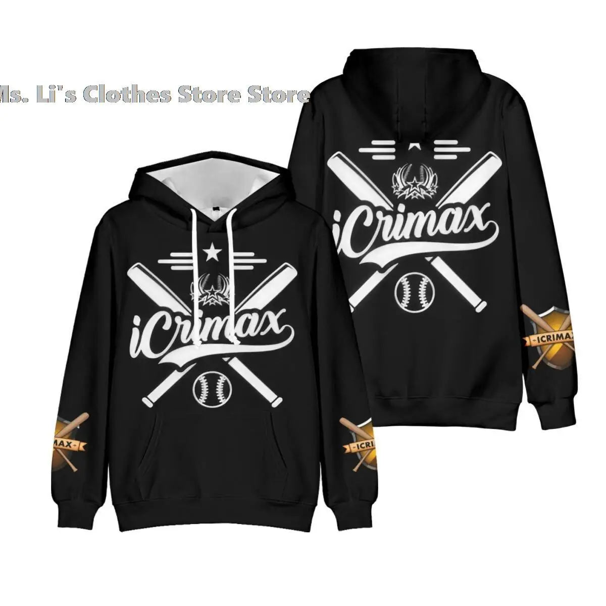 Icrimax Merch Hoodie Sweatshirts Unisex Pullover Hip Hop Streetwear Teenage Hoodies Hot Sale Kids Clothes 2022 Outwear