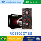 VEINEDARX 5700XT 8G 256Bit GDDR6 Gaming Graphics Card GPU AMD RX5700XT 8GB Supports Computer Desktop Video rx 5700xt