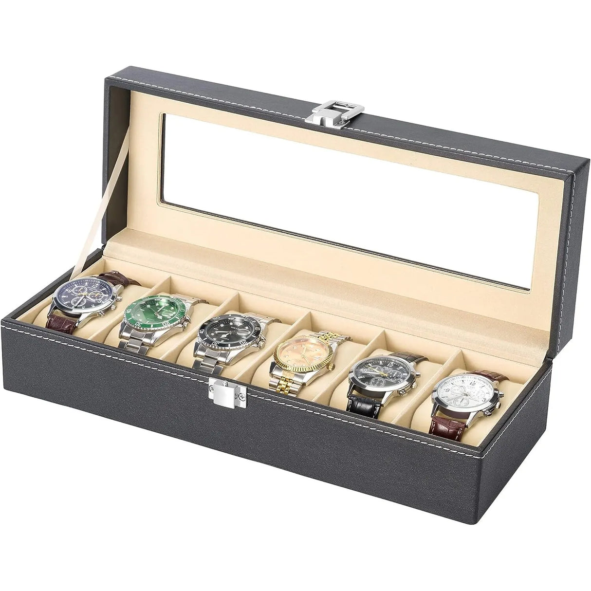 Slot Men Is Watch Box Box Black Watch Bracket Display Box Holiday Gifts