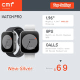 Global Version CMF by Nothing Watch Pro 1.96" AMOLED Bluetooth 5.3 BT Calls with AI Noise Reduction GPS Smartwatch CMF watch Pro