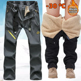 US Hot Sale Men Winter Outdoor Polar Fleece Hiking Ski Pants Military Softshell Windproof Warm Trousers Women Plush Camping Pant