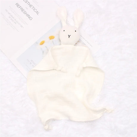 Name Personalized Baby Comforter Blanket Cotton Newborn Baby Saliva Towel Sleeping Doll Kid Sleep Toy Soothe Appease Towel