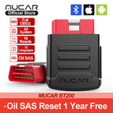 MUCAR BT200 Automotive Diagnostic Tools Obd 2 Bluetooth Wifi Scanner for All Cars Auto Obd2 Tester 15 Resets Diagnosis