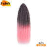 Brazilian Braids Synthetic Curl Hair Soft Braiding Extension 20-28 Inch Afro Crochet Hair Long Water Wave Ombre Color Hair Felek