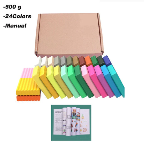 50 Colors Polymer Clay DIY Soft Molding Craft Oven Baking Clay Hand Casting Kit Puzzle Modeling Baby Handprint Slime Slimes Toys