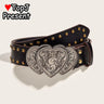 Women’s Men Punk Harajuku Y2K Girls Rivet Street Shaped Decoration Gothic Lolita New Trend American Personality Leather Belt