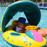 Baby Buoy Beach Accessories Pool Float Ring Inflatable Kids Trainer Infant Swimming Sunshade Swim Child Summer Circle Seat Rings