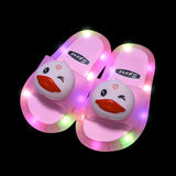 Cartoon Unicorn Animals luminescence Shoes Children’s Boys Girls Slippers Lighted Fashion Cute Shoes Toddler Slippers For Kids