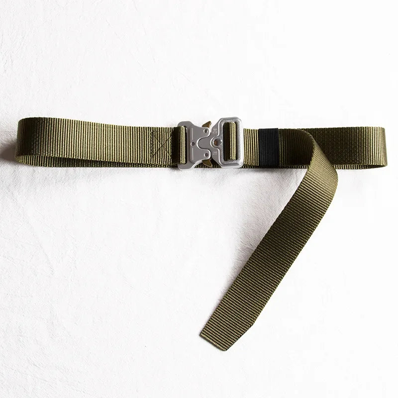 3.8cm 3cm 2.5cm Canvas Tactical Belt for Male and Female Trend Fashion Hip Hop Punk Y2k Girdle Outdoor Sports Youth Waistband