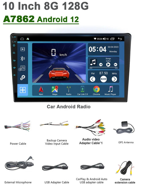 A7870 Android 13 Car Radio Automotive Multimedia Player Wireless CarPlay Car Stereo Bluetooth Universal Auto Intelligent Systems